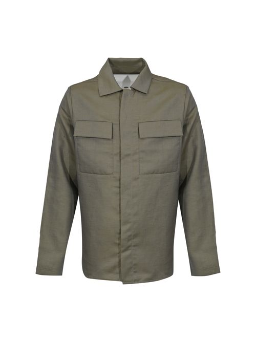 Giacca con tasche Freud in misto lana e lino Salvia Nine in the morning | 9SS26 EF20SALVIA